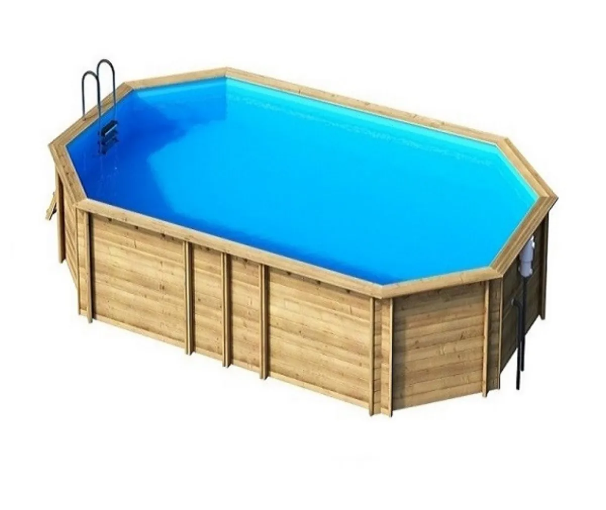 Piscina de madera Weva 0cto + 8,40 x 4,90 x 1,46m