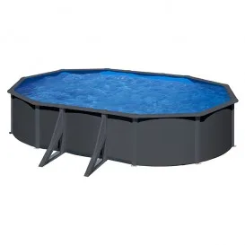 Piscina Anthracite ovalada altura 120 cm