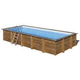 Piscina de madera Braga rectangular 815x420x146