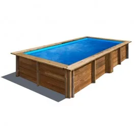 Piscina de madera Lemon rectangular 375x200x68
