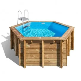 Piscina de madera Lili 2 redonda Ø280x107