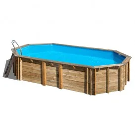 Piscina de madera Orange ovalada 755x456x146