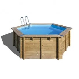 Piscina de madera Vanille 2 redonda Ø400x119
