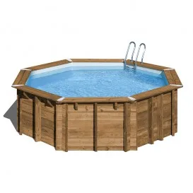 Piscina de madera Vasto redonda Ø428x136