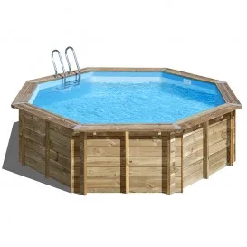 Piscina de madera Violette 2 redonda Ø500x127