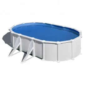 Piscina desmontable Atlantis ovalada acero chapa blanca