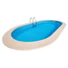 Piscina enterrada Madagascar ovalada en kit