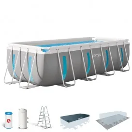 Piscina Prism Frame ClearView 400x200x122 dep. cartucho 26770NP