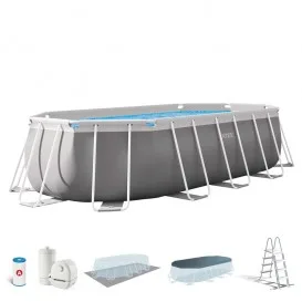 Piscina Prism Frame Oval 503x274x122 dep. cartucho 26796NP