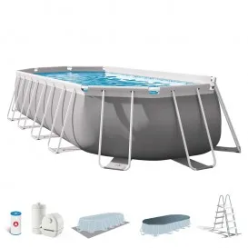 Piscina Prism Frame Oval 610x305x122 dep. cartucho 26798NP